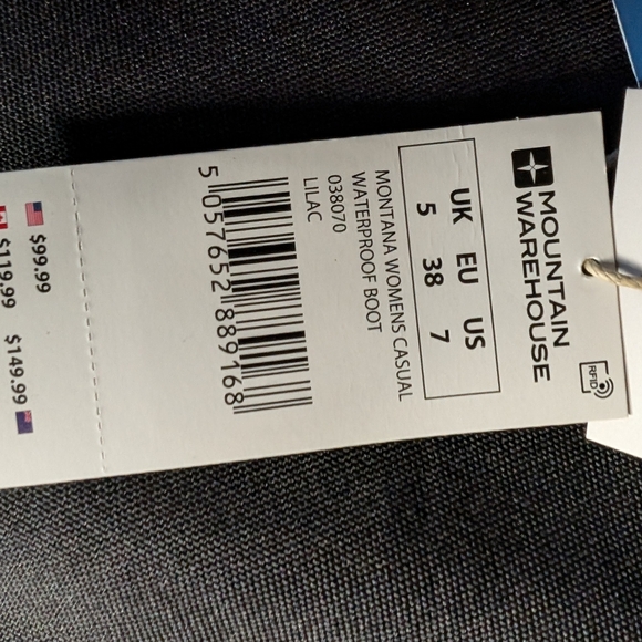 Mountain Warehouse women's size 7 lilac waterproof boots - Picture 10 of 10